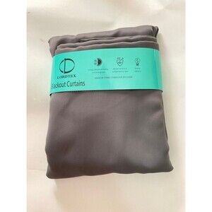 Lordtex blackout curtains dark gray 42 in x 63 in